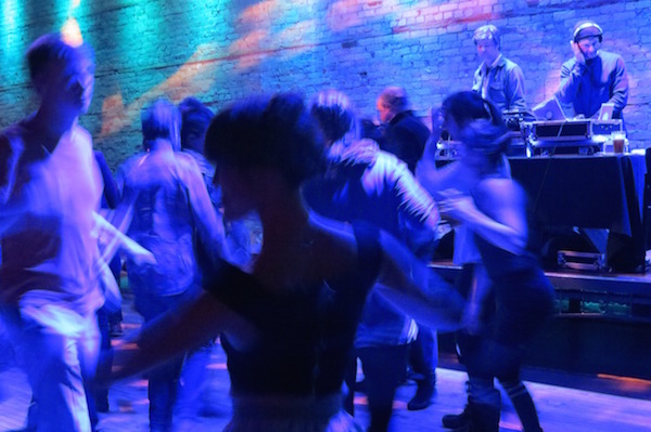 The dance floor while Hipshaker plays.